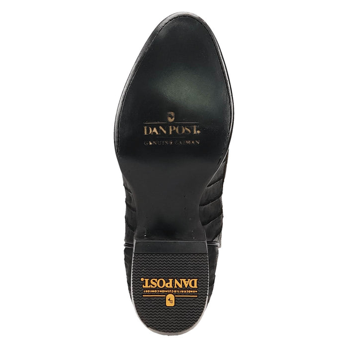 Dan Post Mens Makara Black Caiman Cowboy Boots