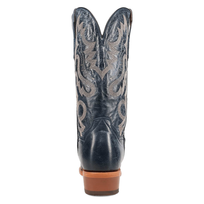Dan Post Mens Calvin Blue Leather Cowboy Boots