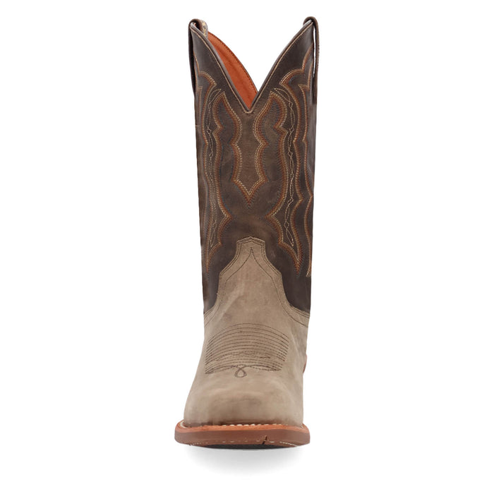 Dan Post Womens Creed Grey Leather 12in Cowboy Boots