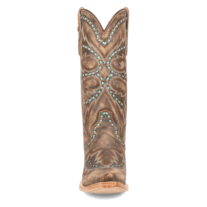 Dan Post Womens Mesa Honey Leather Cowboy Boots