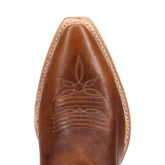 Dan Post Womens Dayla Tan Leather Fringe Cowboy Boots
