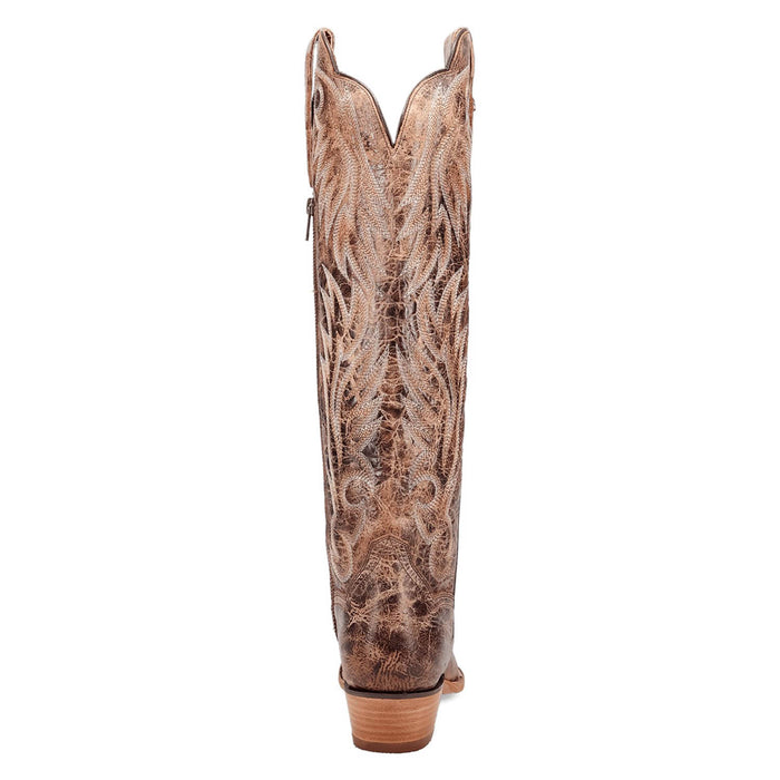 Dan Post Womens Rustic Ridge Brown Leather Cowboy Boots