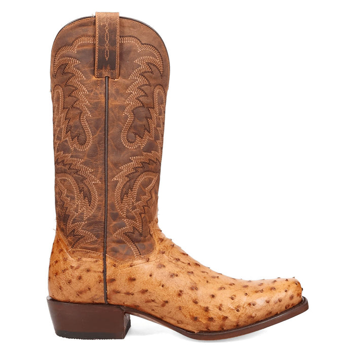 Dan Post Mens Marco Saddle FQ Ostrich 13in Cowboy Boots