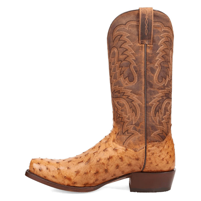 Dan Post Mens Marco Saddle FQ Ostrich 13in Cowboy Boots