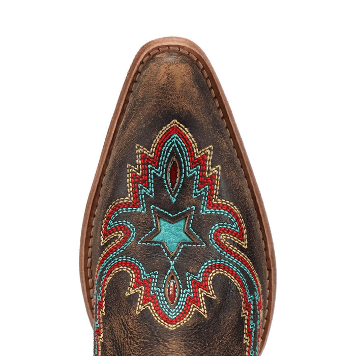 Dan Post Womens Starbright Tan Leather Cowboy Boots