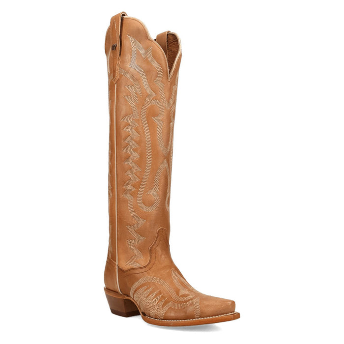 Dan Post Womens Jocelyn Tan Leather 19in Cowboy Boots