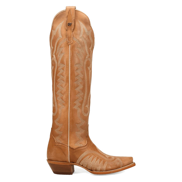 Dan Post Womens Jocelyn Tan Leather 19in Cowboy Boots