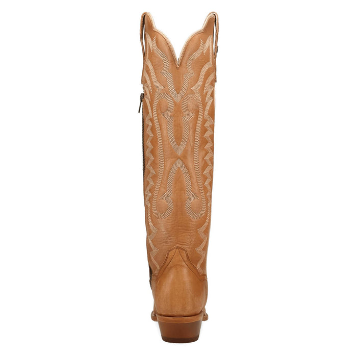 Dan Post Womens Jocelyn Tan Leather 19in Cowboy Boots