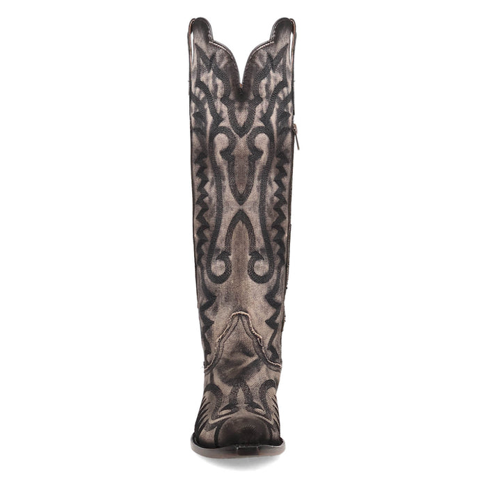 Dan Post Womens Denim Darlin Black Textile 19in Cowboy Boots