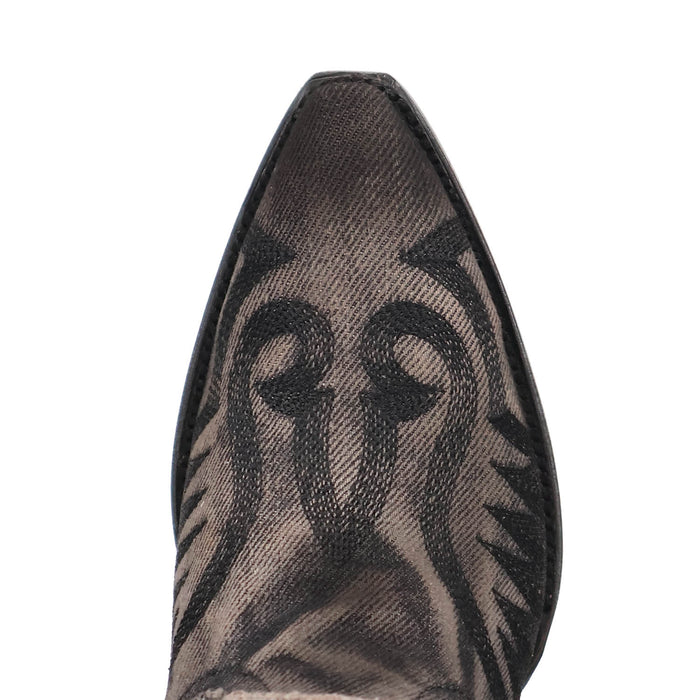 Dan Post Womens Denim Darlin Black Textile 19in Cowboy Boots