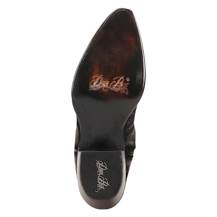 Dan Post Womens Denim Darlin Black Textile 19in Cowboy Boots