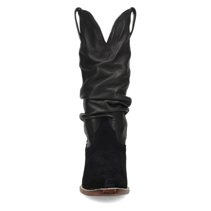 Dan Post Womens Cowgirl Chic Black Leather 14in Cowboy Boots