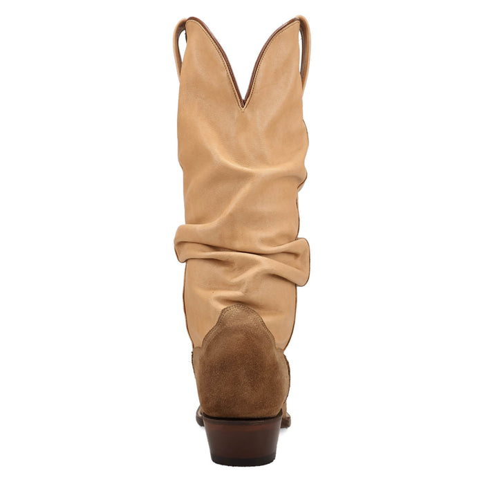 Dan Post Womens Cowgirl Chic Sand/Beige Leather 14in Cowboy Boots