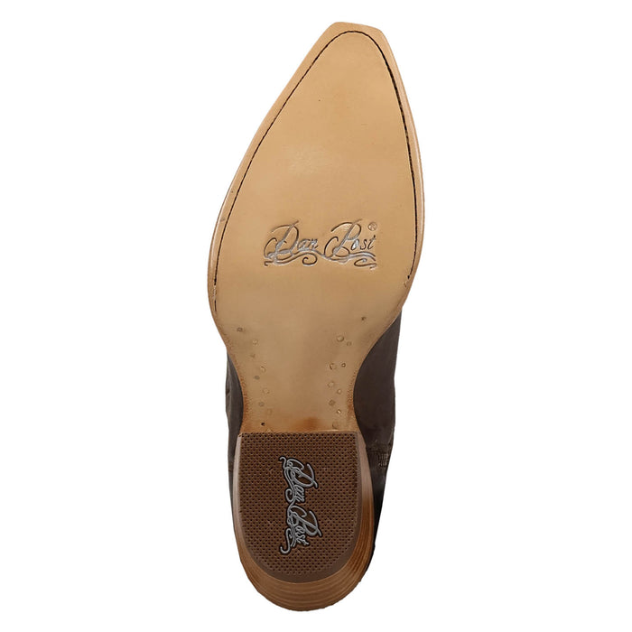 Dan Post Womens Prairie Dancer Brown Leather 18in Fringe Cowboy Boots