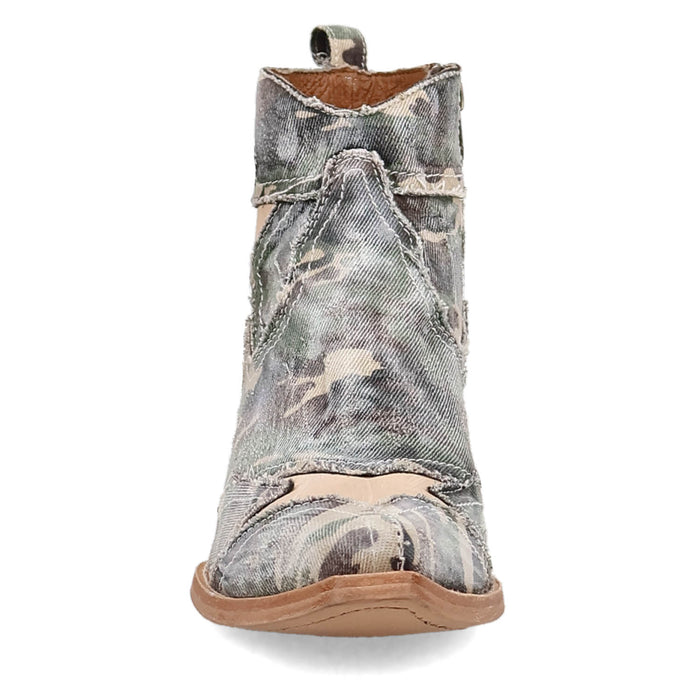 Dan Post Womens Stardust Bootie Camo Denim 6in Ankle Boots