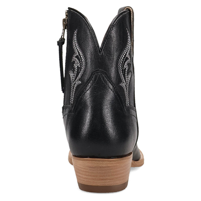 Dan Post Womens Rustic Charm Black Leather 6in Ankle Boots