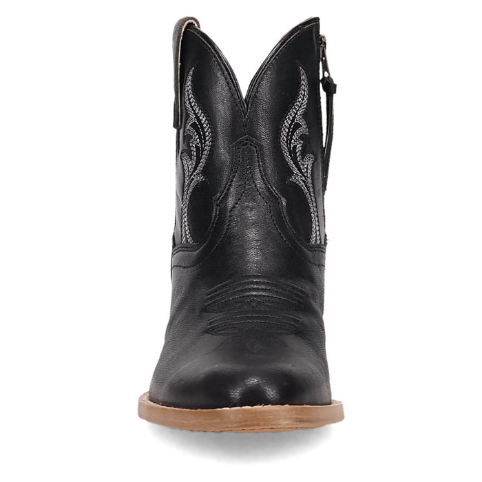 Dan Post Womens Rustic Charm Black Leather 6in Ankle Boots