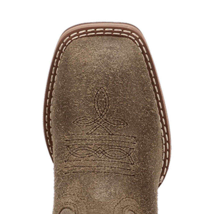 Dan Post Kids Unisex Beasley Grey Leather 8in Cowboy Boots