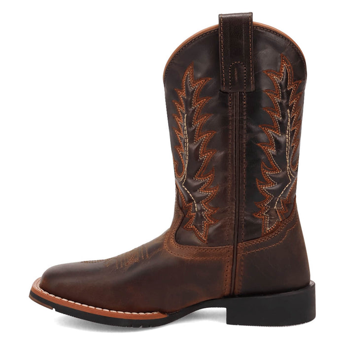 Dan Post Youth Unisex Dexter Rust/Green Leather Cowboy Boots