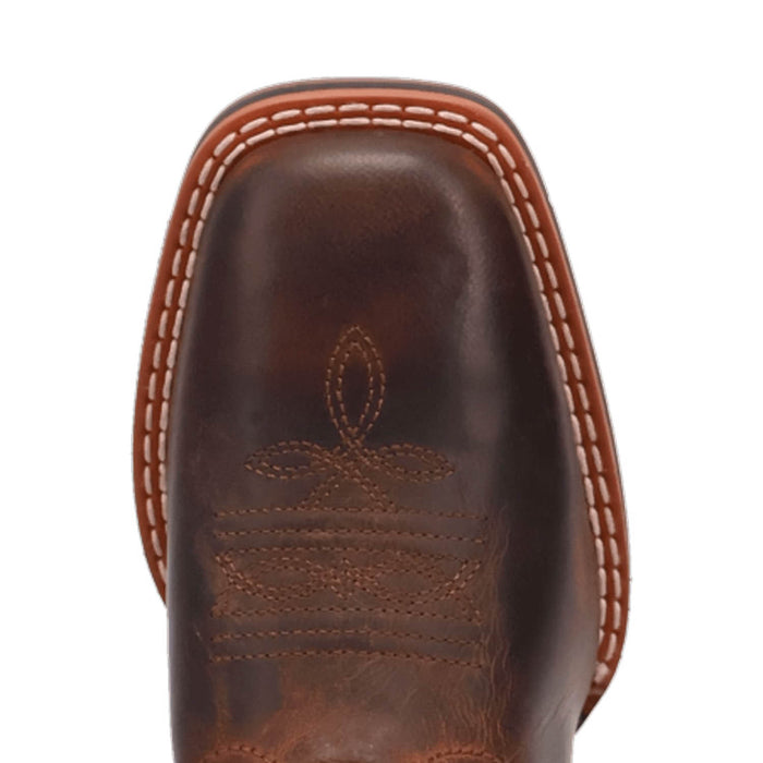 Dan Post Youth Unisex Dexter Rust/Green Leather Cowboy Boots