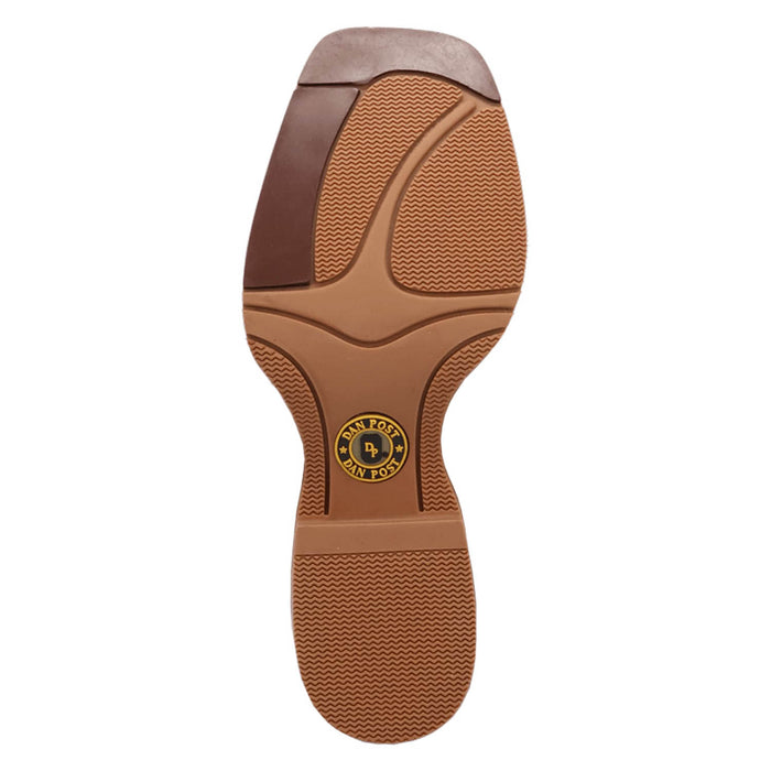 Dan Post Youth Girls Salina Tan/Pink Leather Cowboy Boots
