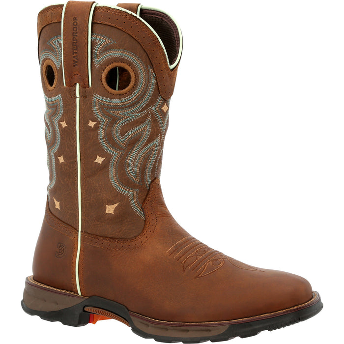 Durango Womens Maverick WP Rugged Tan Leather Work Boots