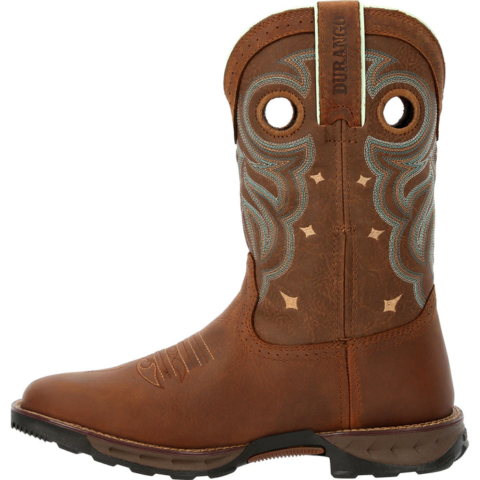 Durango Womens Maverick WP Rugged Tan Leather Work Boots