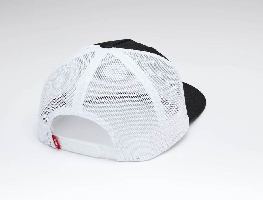 Kimes Ranch Unisex Drop In Black Cotton Twill Trucker Cap