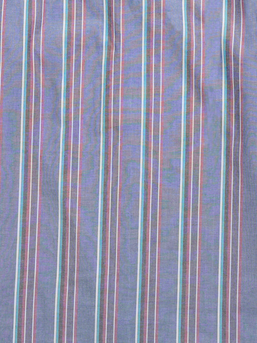 Ely and Walker Mens Western Stripe Snap Black Poly/Cotton S/S Shirt