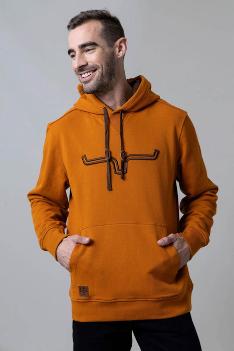 Kimes Ranch Mens Fast Talker Burnt Orange 100% Cotton Hoodie