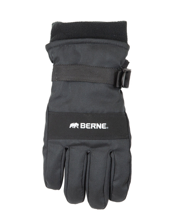 Berne Womens Heavy-Duty Insulated Work Black Synthetic Gloves