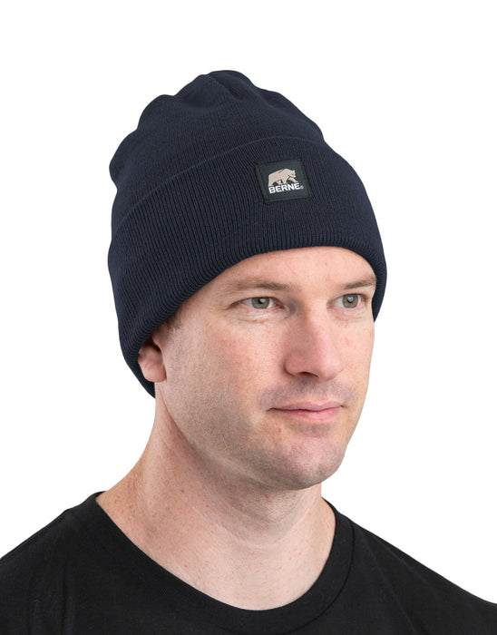 Berne Mens Navy Acrylic Knit Cap