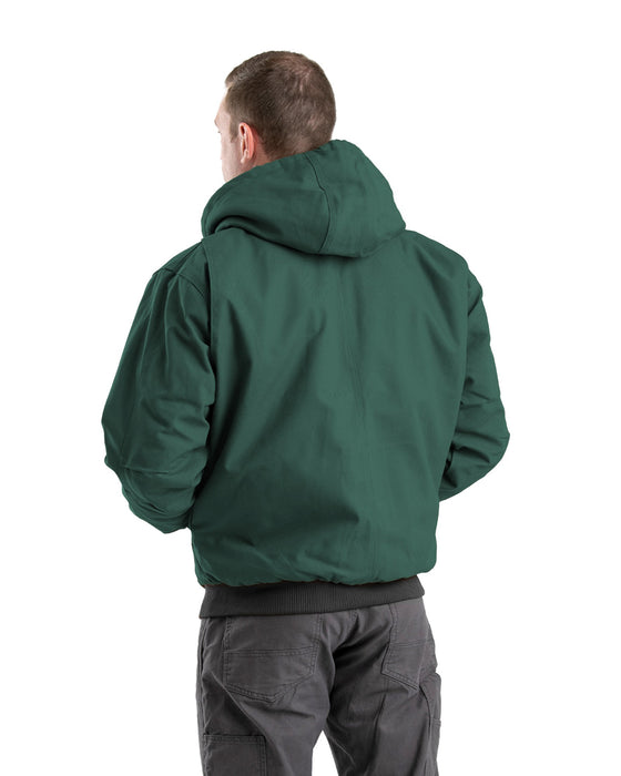 Berne Apparel Mens Heritage Duck Hooded Active Green 100% Cotton Jacket