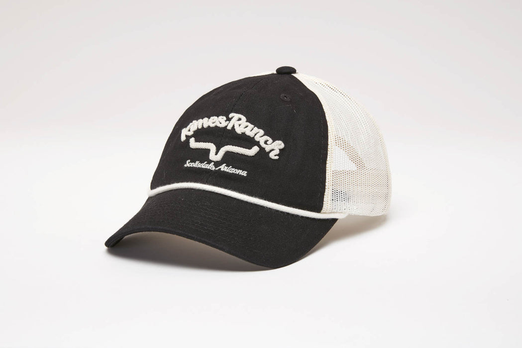 Kimes Ranch Unisex Hulett Black Cotton Twill Baseball Cap Hat