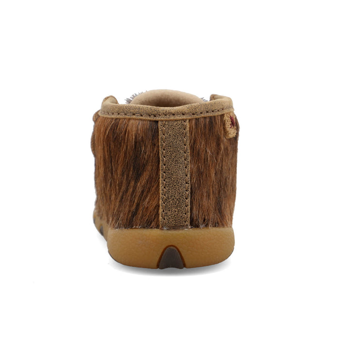 Twisted X Infant Unisex Driving Moc Light Brindle Leather Chukka Boots