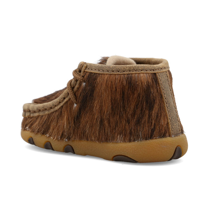 Twisted X Infant Unisex Driving Moc Light Brindle Leather Chukka Boots