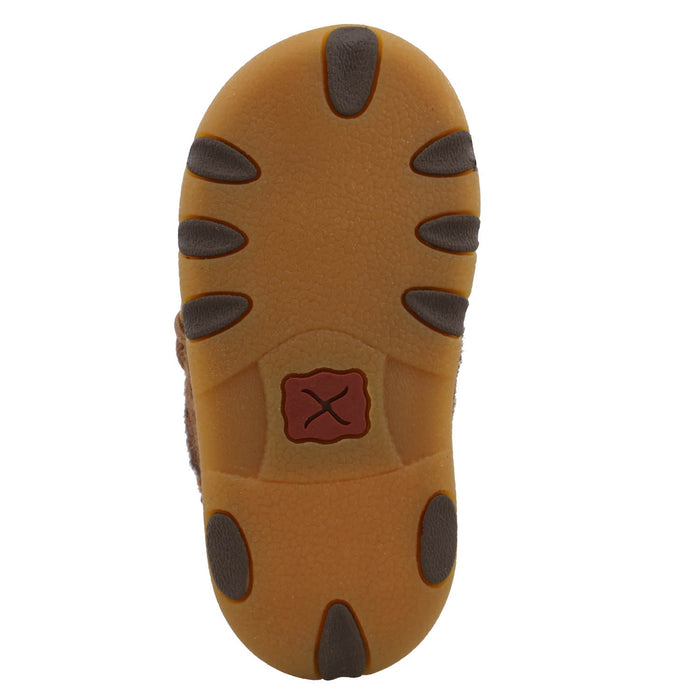 Twisted X Infant Unisex Driving Moc Light Brindle Leather Chukka Boots