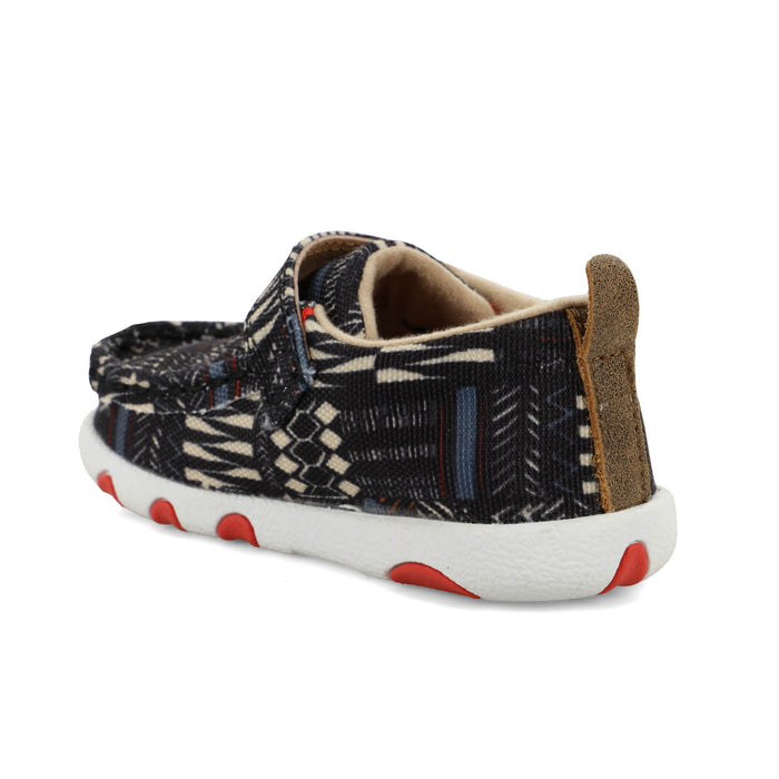 Twisted X Infant Unisex Driving Moc Black Multi Fabric Slip-On Shoes