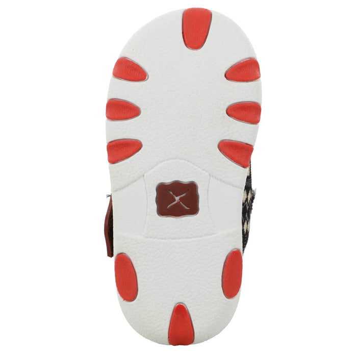 Twisted X Infant Unisex Driving Moc Black Multi Fabric Slip-On Shoes