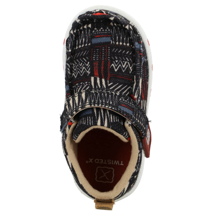 Twisted X Infant Unisex Driving Moc Black Multi Fabric Slip-On Shoes