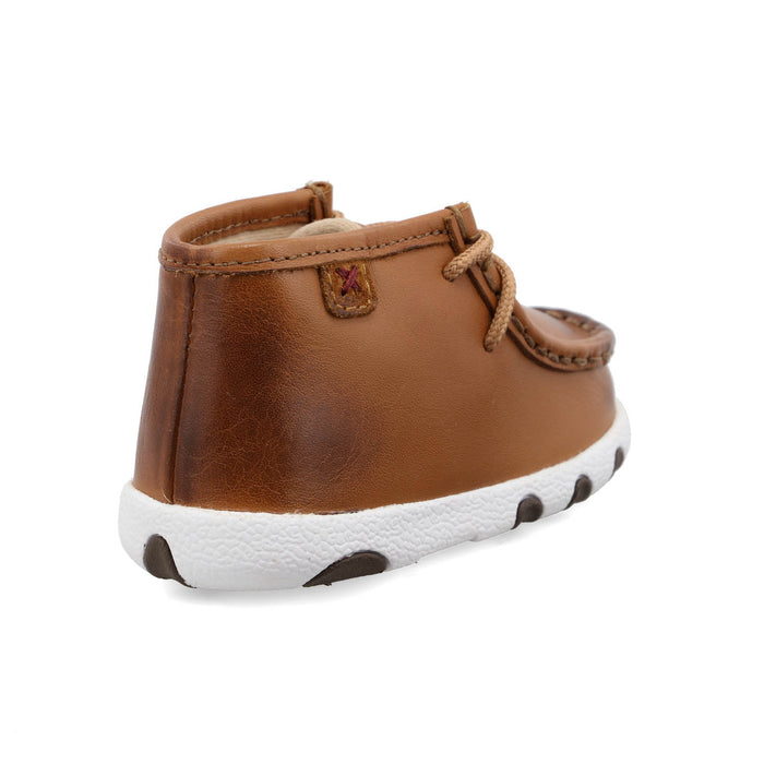 Twisted X Infant Unisex Driving Moc Tan Leather Chukka Boots