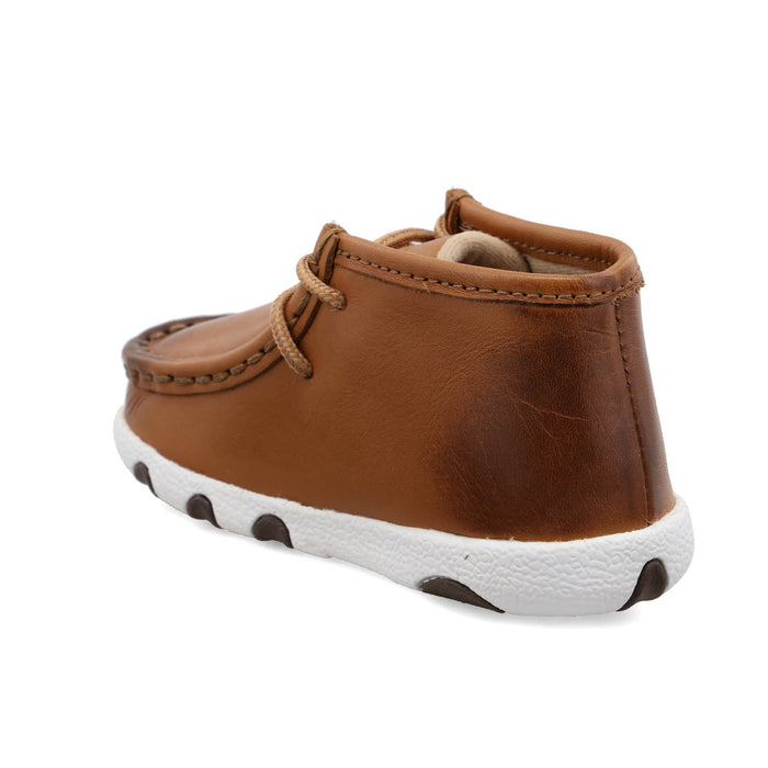 Twisted X Infant Unisex Driving Moc Tan Leather Chukka Boots