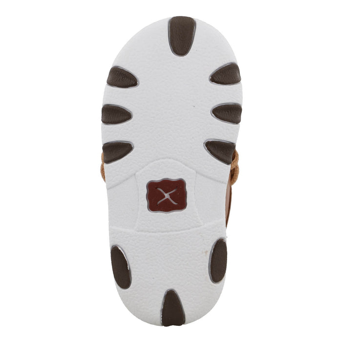 Twisted X Infant Unisex Driving Moc Tan Leather Chukka Boots