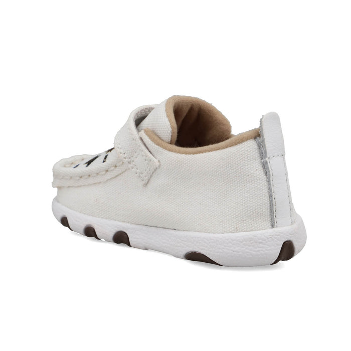 Twisted X Infant Unisex Driving Moc Southwest White Multi Fabric Slip-On Shoes