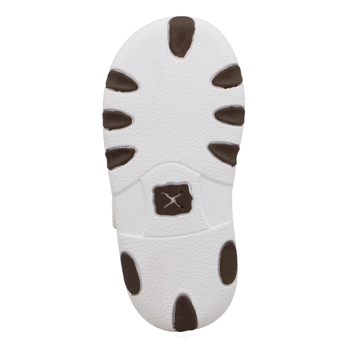 Twisted X Infant Unisex Driving Moc Southwest White Multi Fabric Slip-On Shoes