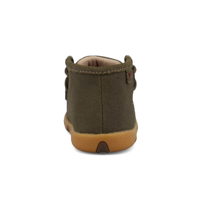 Twisted X Infant Unisex Driving Moc Taupe Leather Chukka Boots