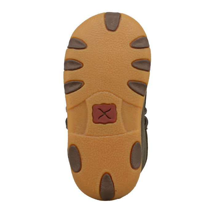 Twisted X Infant Unisex Driving Moc Taupe Leather Chukka Boots