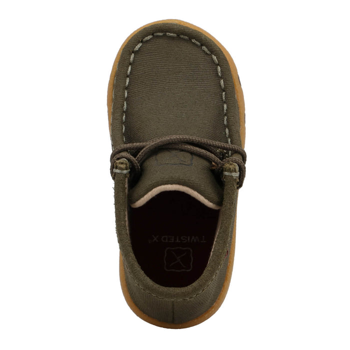 Twisted X Infant Unisex Driving Moc Taupe Leather Chukka Boots
