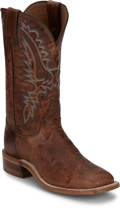 Justin Womens Peyton 11in Western Amber Leather Bent Rail Cowboy Boots