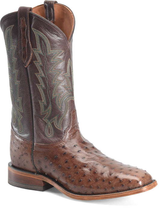 Justin Mens Rancher Kango Tobac Ostrich Skin George Strait Cowboy Boots
